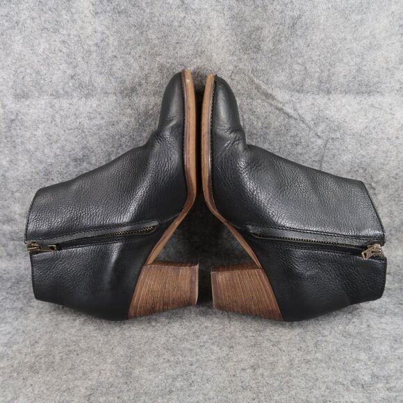 Madewell Shoes Womens 7 Bootie Fashion Classic Billie Boot Leather Stacked Heel - Picture 10 of 15